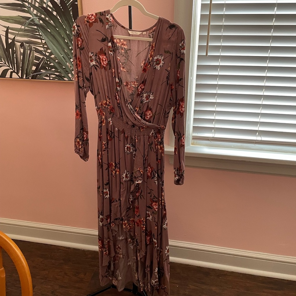 Floral Long Sleeve Dress